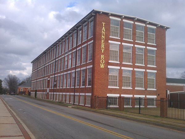 The historic Tannery Row building in downtown Buford