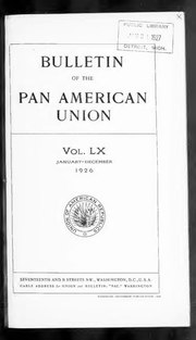 Thumbnail for File:Bulletin Of The Pan American Union 1926- Vol 60 Index (IA sim bulletin-of-the-pan-american-union 1926 60 index).pdf