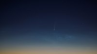 2020년 7월 10일 오전 3시 48분, 세르비아 베오그라드 보르차에서 관측한 혜성