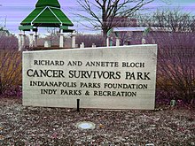 Signage of the former park in Indianapolis, 2009 CSP sign.jpg