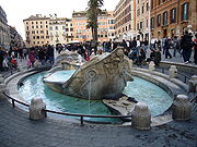 Campo Marzio - Barcaccia a apiazza di Spagna 1000676