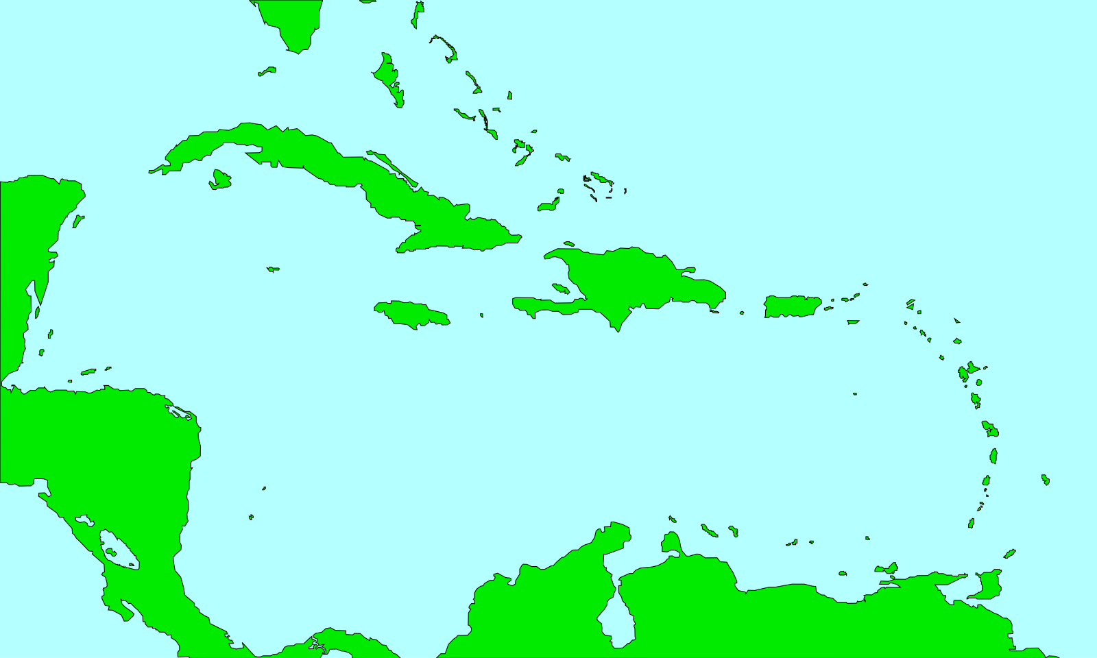 Карибы острова на карте. Карибские острова Северной Америки.