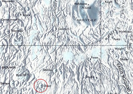 Localització de Chant (part inferior a la dreta de la imatge)