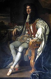 Retrato do rei Carlos II da Inglaterra.