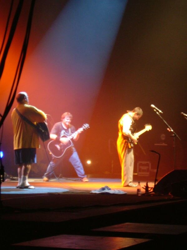 Tenacious D performing "Double Team" as an encore