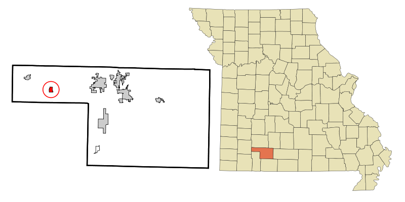File:Christian County Missouri Incorporated and Unincorporated areas Clever Highlighted.svg