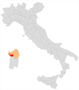 Circondario di Alghero – Localizzazione