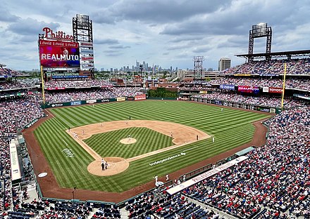 Citizen's Bank Park in South Philadelphia, home of Major League Baseball's Philadelphia Phillies