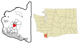 Clark County Washington Incorporated and Unincorporated areas Meadow Glade Highlighted.svg