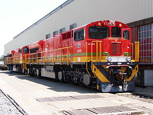 44 005 in the Koedoespoort workshop near Pretoria