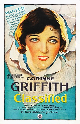<i>Classified</i> (1925 film) 1925 film by Alfred Santell