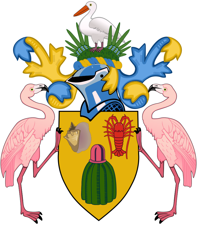 Escudo de armas de las Islas Turcas y Caicos.
