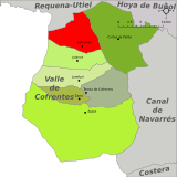 Localización de Cofrentes respecto del Valle de Ayora