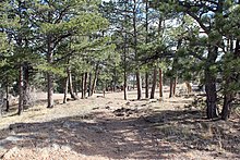 Colorow Point Park, in Golden, Colorado is listed on the National Register of Historic Places Colorow Point Park.JPG