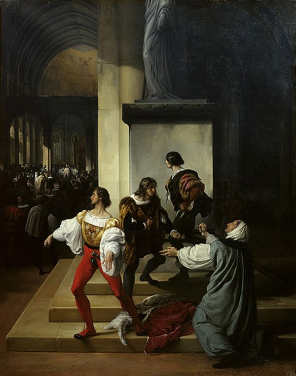 Lampugnani's Conspiracy by Francesco Hayez, 1826