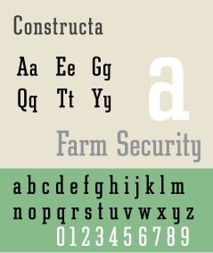 Constructa, a copy of Tower by Elizabeth Cory Holzman from the original design by Morris Fuller Benton. It is licensed by Font Bureau. ConstructaSP.svg