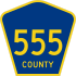 County Route 555 işaretçisi