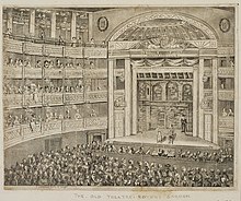 Интерьер лондонского театра «Ковент-Гарден», 1815