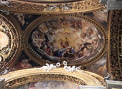 Plafond de la Basilique saint Sylvestre-en-Tête de Rome, avant 1605.