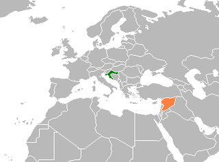 <span class="mw-page-title-main">Croatia–Syria relations</span> Bilateral relations