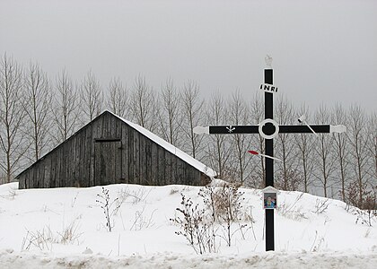 Croix de chemin dans la région de Charlevoix (Québec).