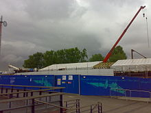 The ship one week before the fire. Most of the upper sections had already been dismantled for renovation. Cutty Sark being restored.jpg