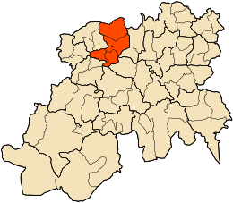 District d'Ouzera - Carte