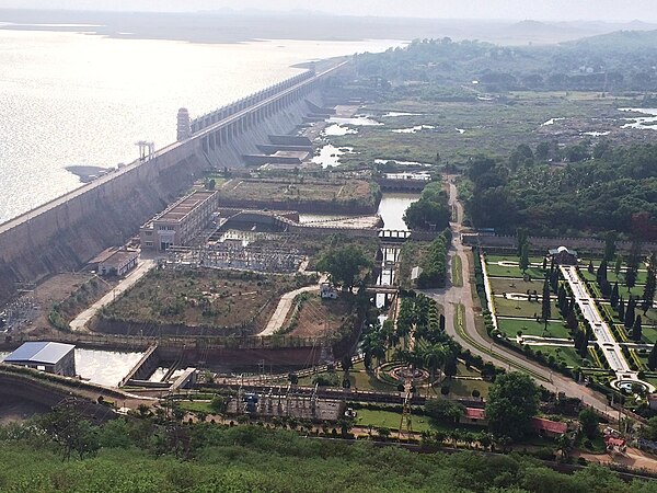 Image: Dam on river in Hosapete, Bellary District