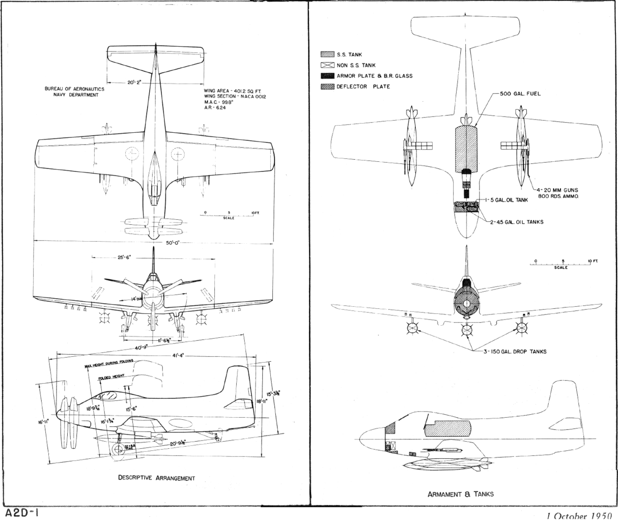 File Douglas d Standard Aircraft Characteristics Png Wikipedia