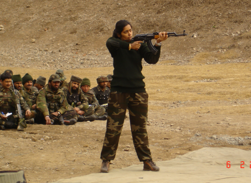 File:Dr Seema Rao Woman Commando Trainer at Corps Battle School Northern Command Indian Army.png