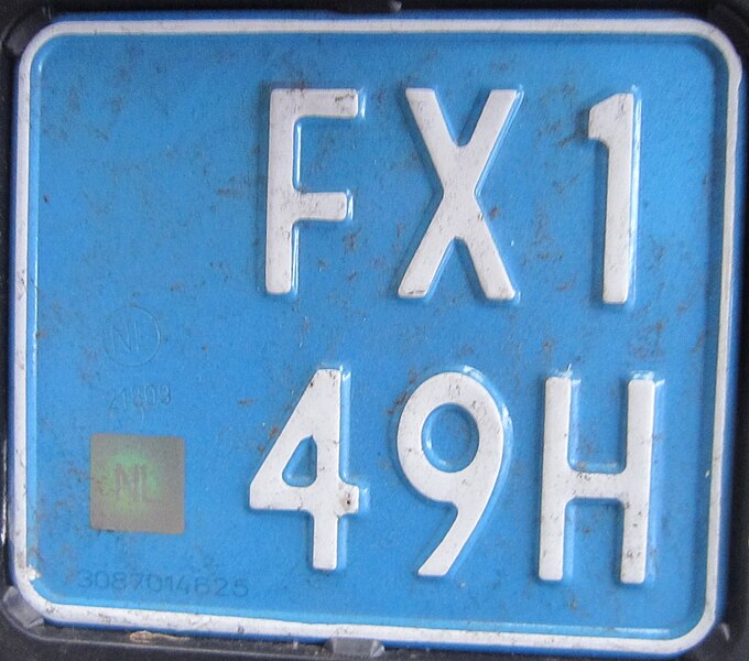 File:Dutch license plate for slow Moped.JPG