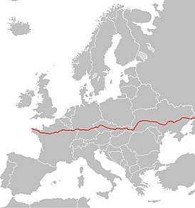 Схема маршрута E50