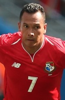 Pérez with Panama at the 2018 FIFA World Cup