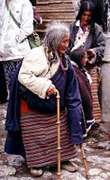 Elderly Pilgrim, Tsurphu 1993.JPG