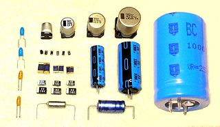 Electrolytic capacitor polarized capacitor whose anode is made of a metal that forms an insulating oxide layer through anodization, acting as the dielectric of the capacitor; a solid, liquid, or gel electrolyte covers the surface of this oxide layer, serving as the cathode