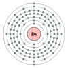 Darmstadtium elektronikonfiguraatio on 2, 8, 18, 32, 32, 17, 1.