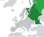 Mappa che mostra la Russia in Europa