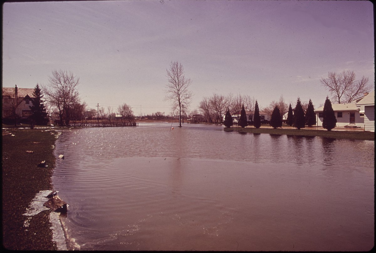 Flooded area