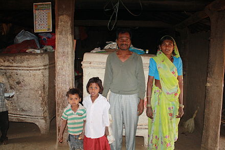 Family of a Korku tribal in Melghat, Maharashtra (1).jpg