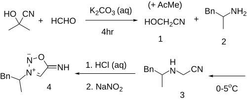 Patent: Feprosidnine synthesis.svg