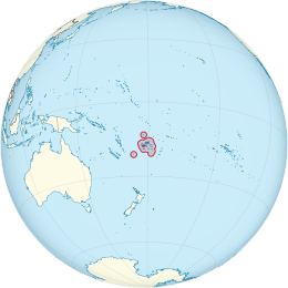 Map of Fiji