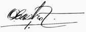 signature de Óscar Castro Zúñiga