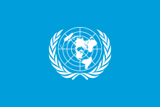 The first version of the UN flag (April 1945)