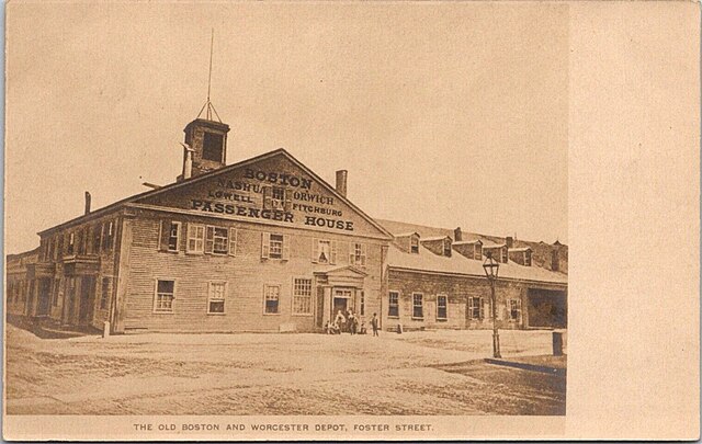 Postcard view of Foster Street station