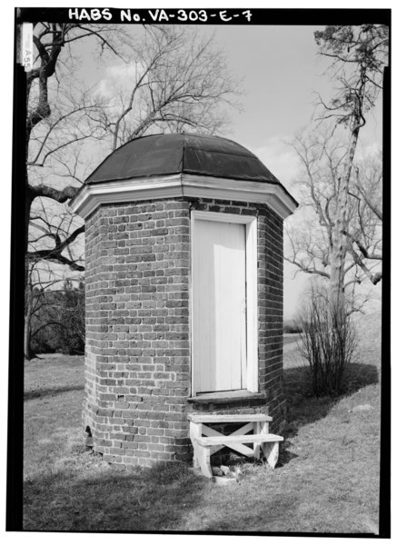 File:GENERAL VIEW OF WEST PRIVY FROM THE SOUTHWEST WITHOUT SCALE (1986) - Poplar Forest, Privies, State Route 661, Forest, Bedford County, VA HABS VA,10-BED.V,1E-7.tif