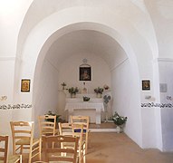 Interno della cappella della Madonna del Colle