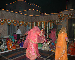 Ghoomar traditional folk dance of Rajasthan, India and southern Asia