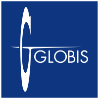 a stylized capital letter G followed by the word globis