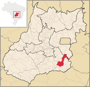 Localização de Ipameri em Goiás