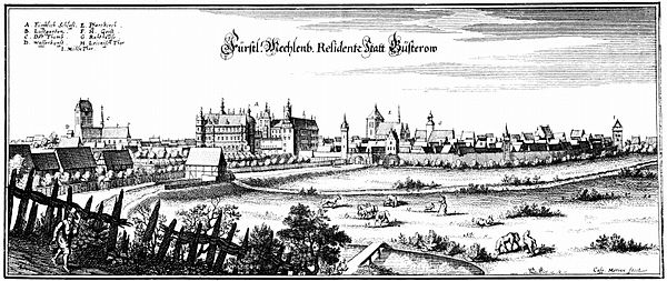 17th-century view of the town